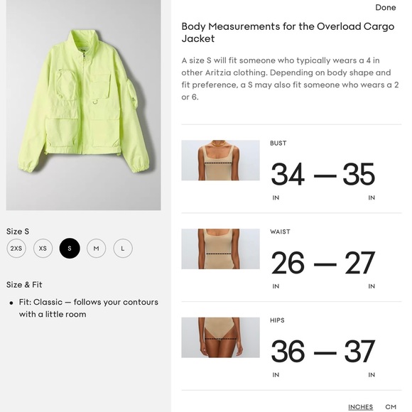 Aritzia Tna Neon yellow overload cargo jacket size small - Picture 15 of 15